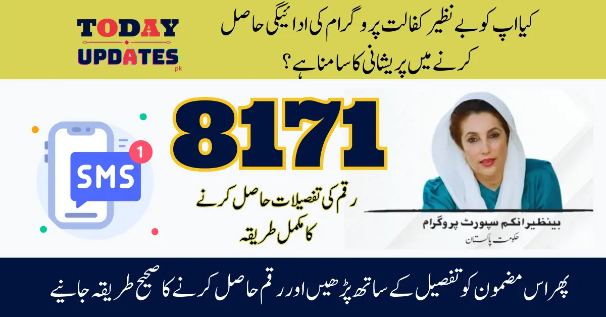 How Beneficiaries Can Receive 10,500 Benazir Kafalat Payment Messages via 8171