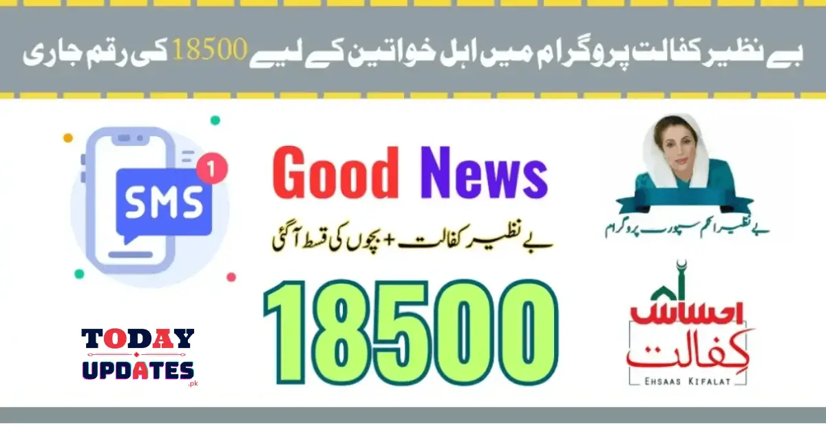 Ehsaas SMS Verification For 18500 Benazir Taleemi Extra Bounce For Eligible Students