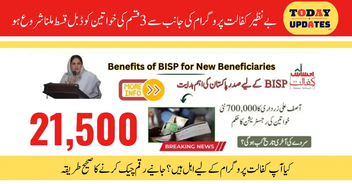 BISP Benefits for New Beneficiaries: 21,500 Payment – How to Receive Full Details