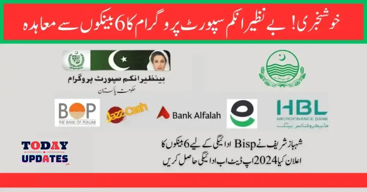 Good News! 6 Banks Approved for BISP Payments by Shahbaz Sharif - Apply Now!