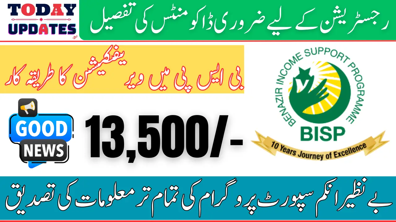 BISP Stipend Document Verification For 13500 Phase 1 In January 2025 Latest Update