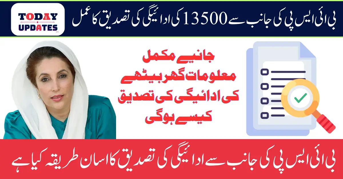 Benazir Kafalat 13500 Verification Process By NADRA And Tehsil Office 2025 Latest Update